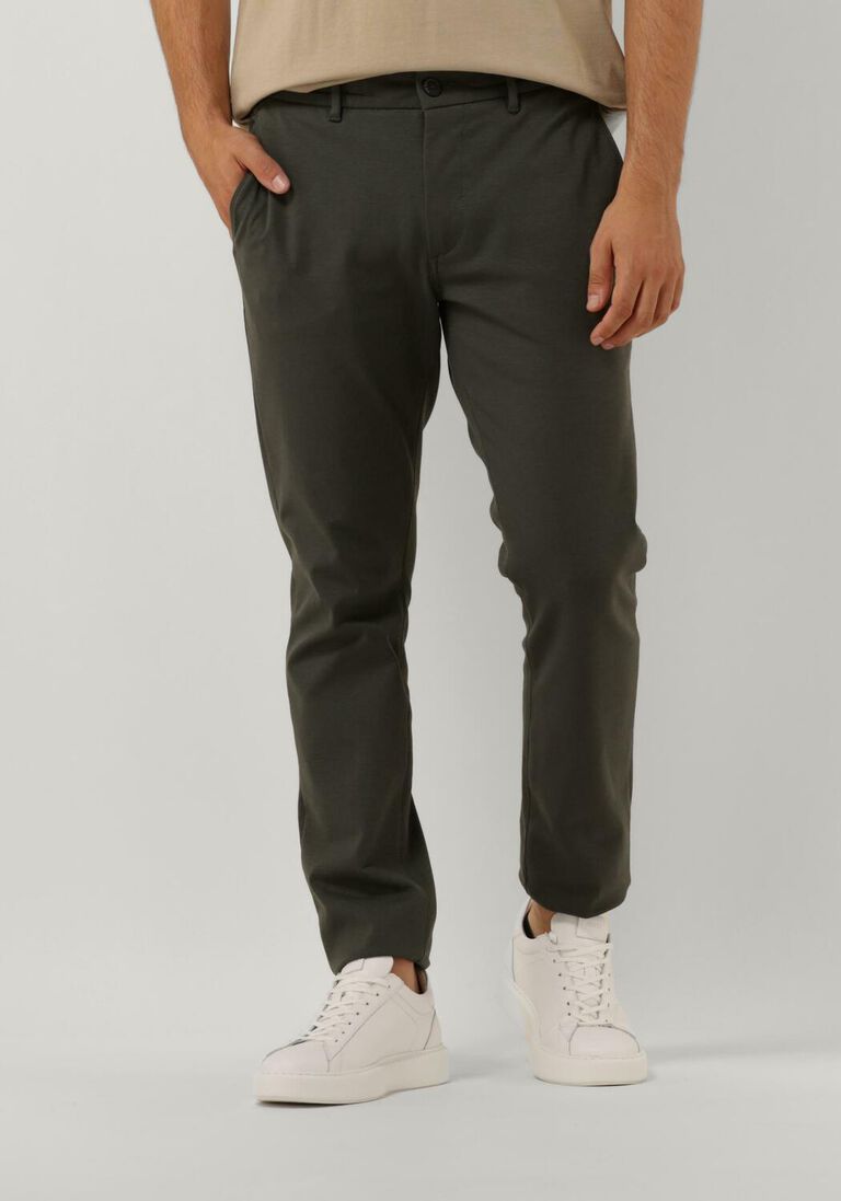 THE GOODPEOPLE donkergroene the goodpeople chino bruno