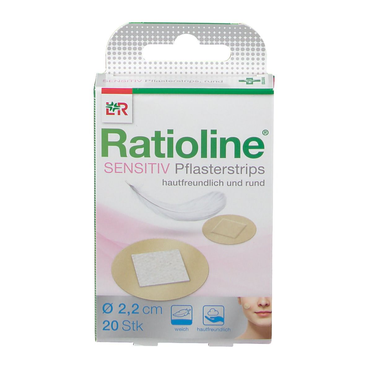 Ratioline® Sensitiv Pflasterstrips rund 2,2 cm