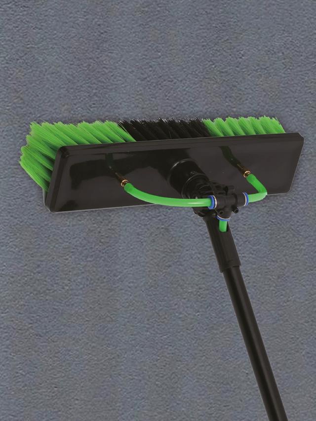 Waschbürste mit Teleskopstab + Photovoltaikreiniger