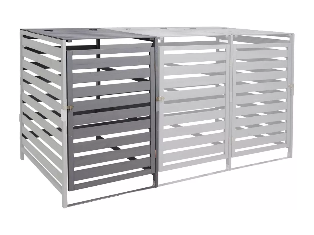 Extension pour cache-poubelle MCW-H62, gris clair