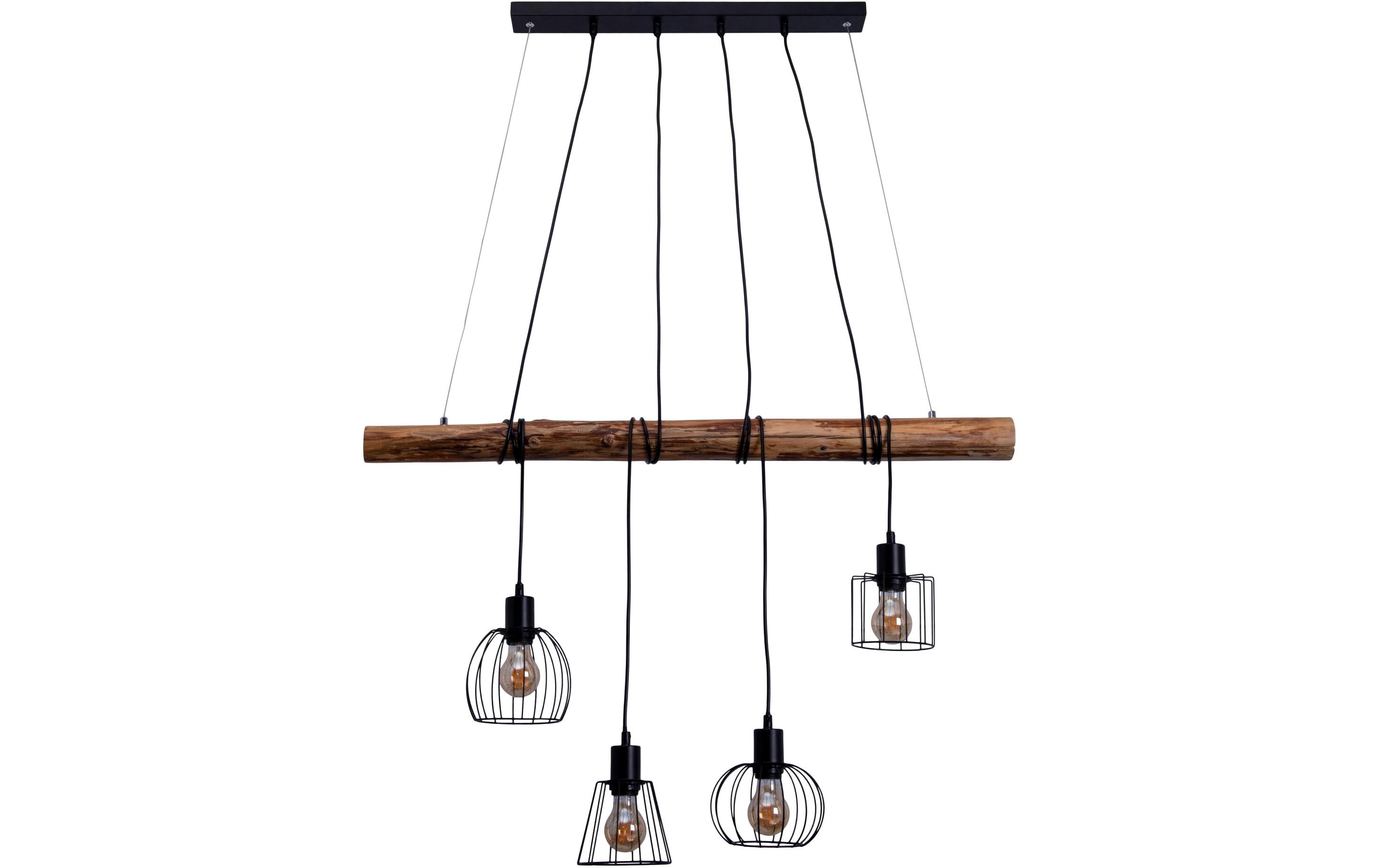 Pendelleuchte «Woodland»<br>Eine Hängeleuchte aus Holz und Metall
