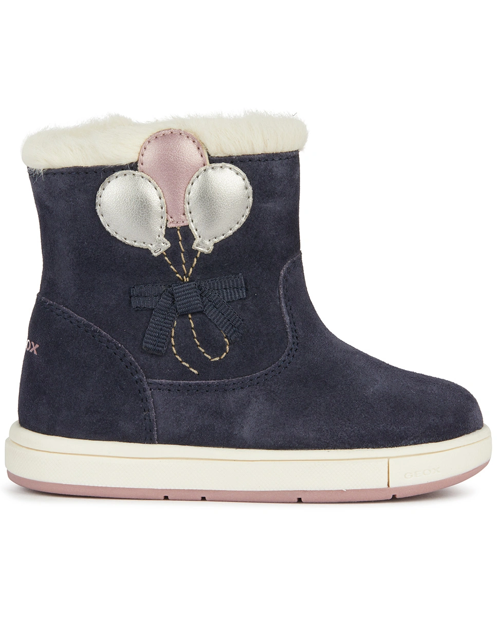 Stiefelette TROTTOLA gefüttert in navy/pink