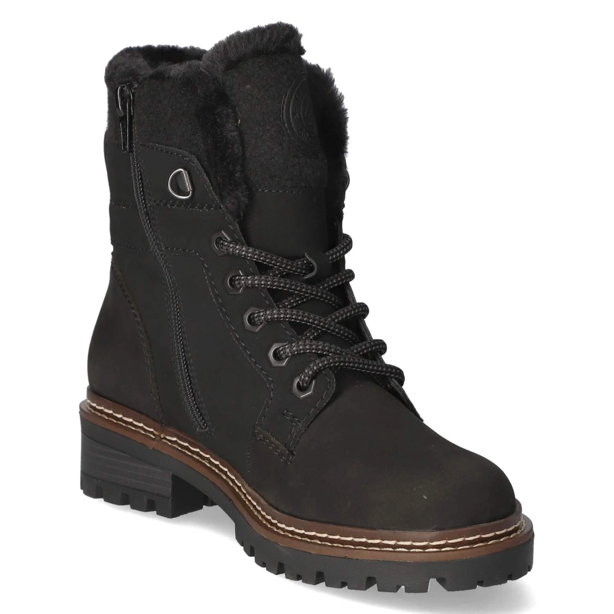 RemonteSchnürstiefeletten - schwarz