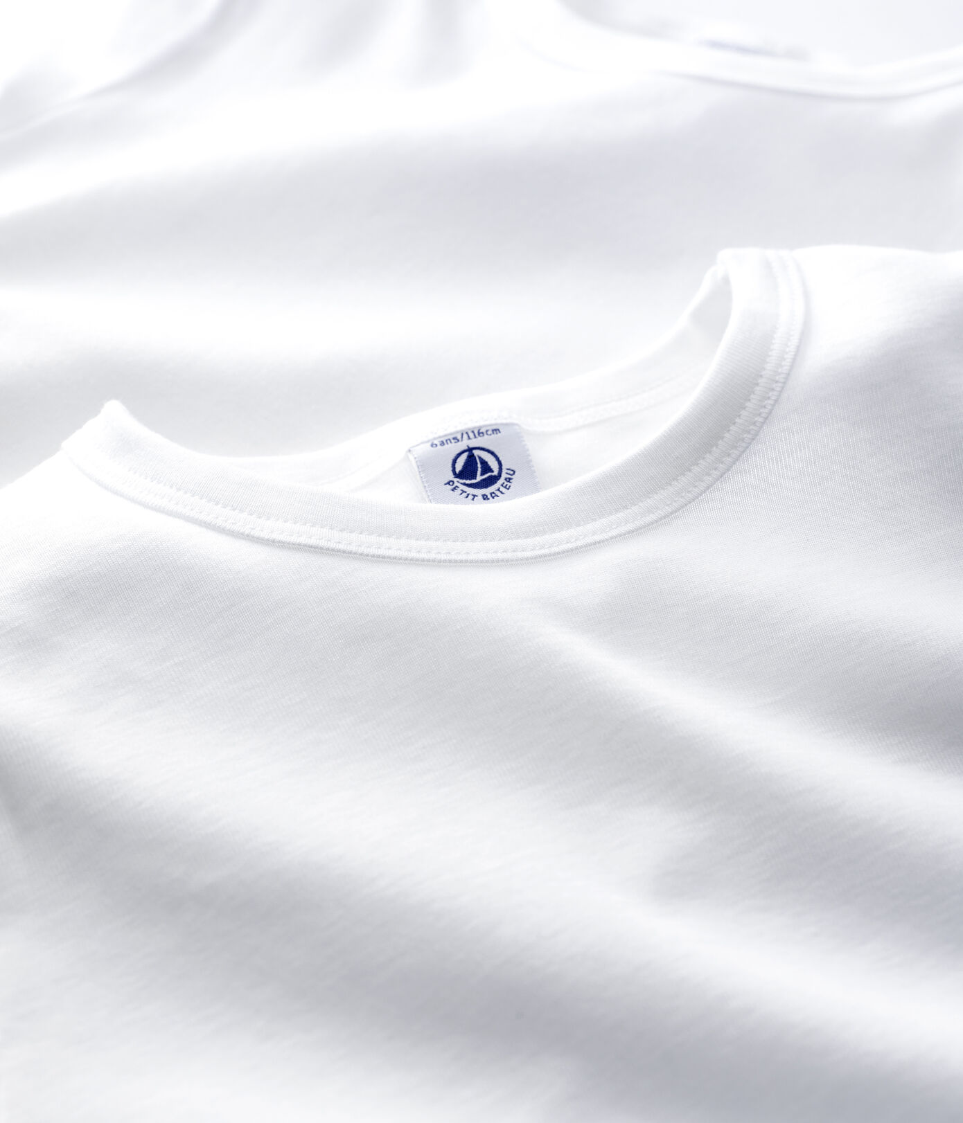 Lots de 2 tee-shirts manches courtes blancs petit garçon