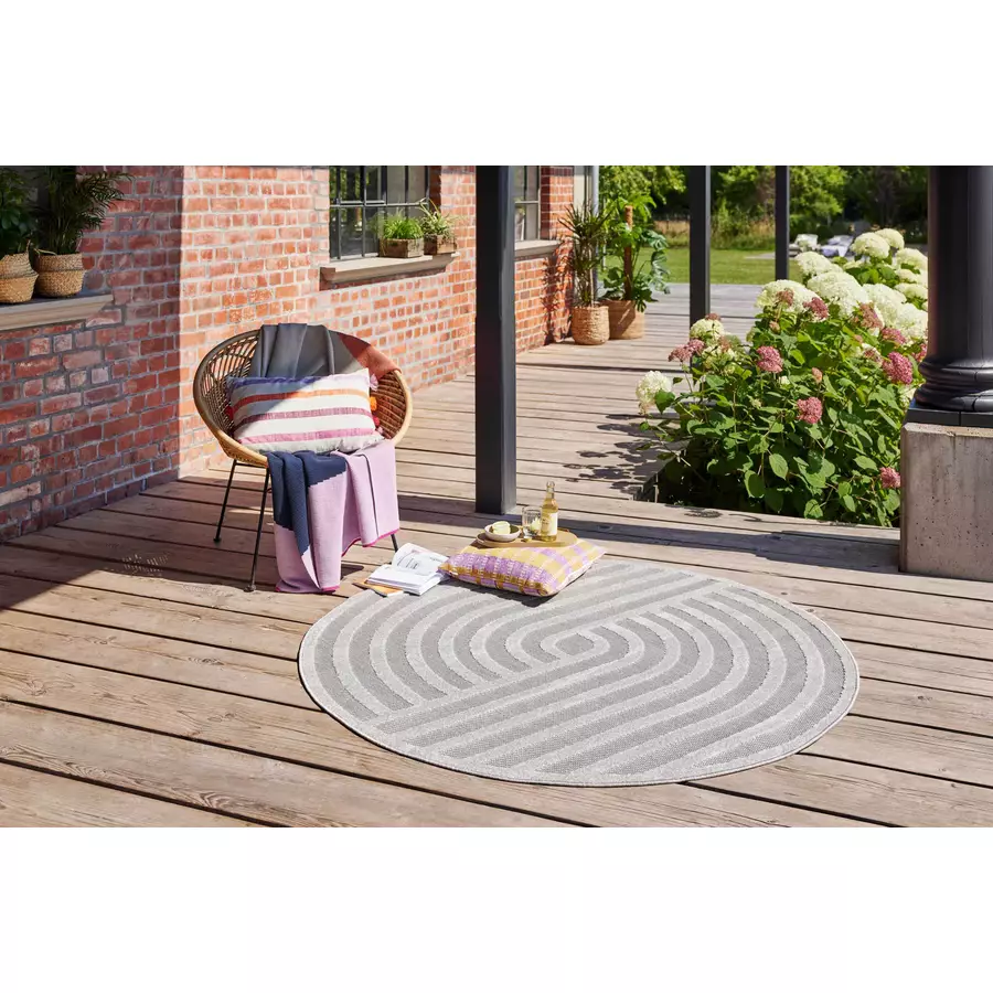 Esprit Outdoorteppich In & Outdoor Spirit grau