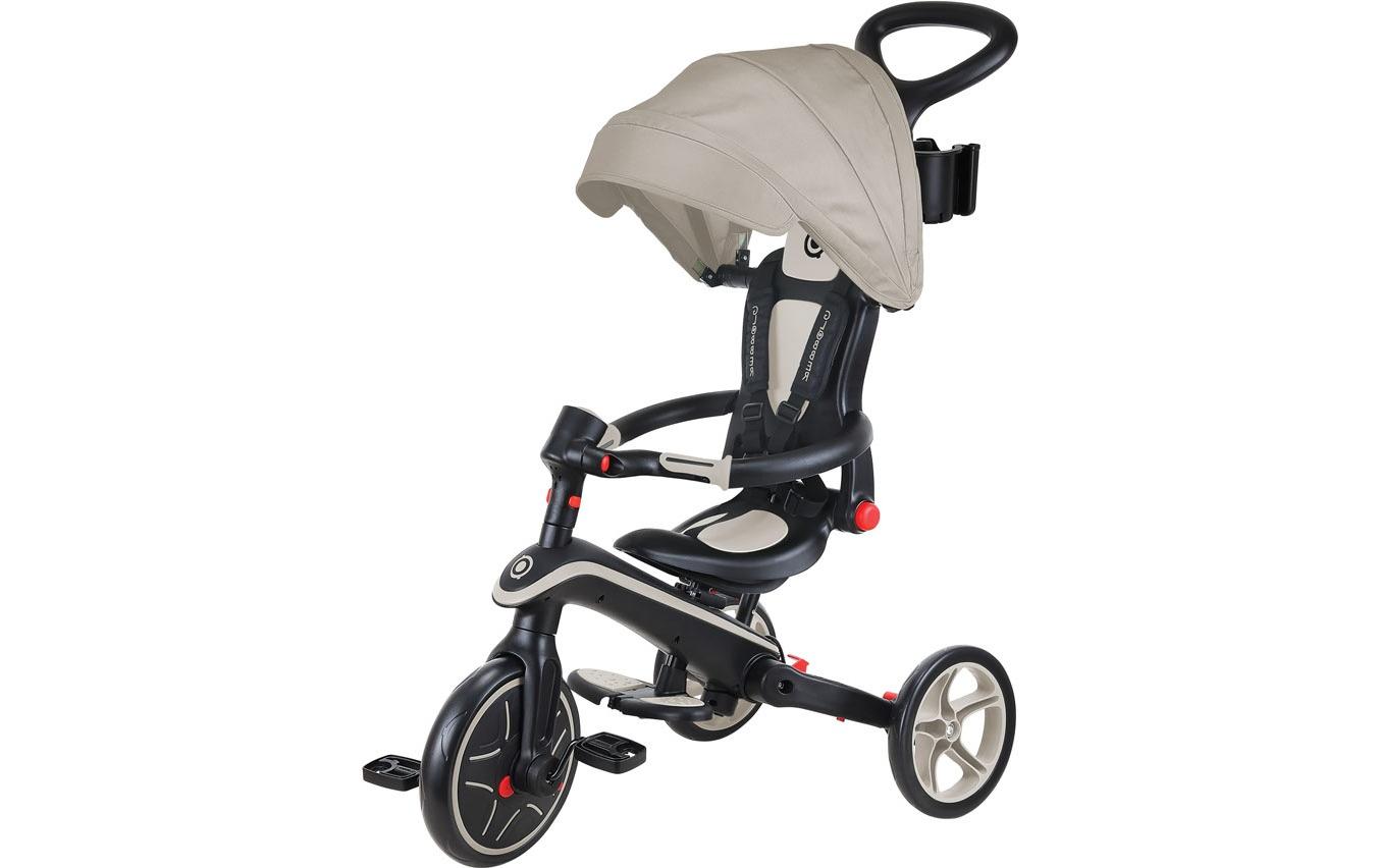 Trike Explorer Foldable 4 in 1, Taupe<br>All-in-One-Baby-Dreirad und Kinder-Laufrad