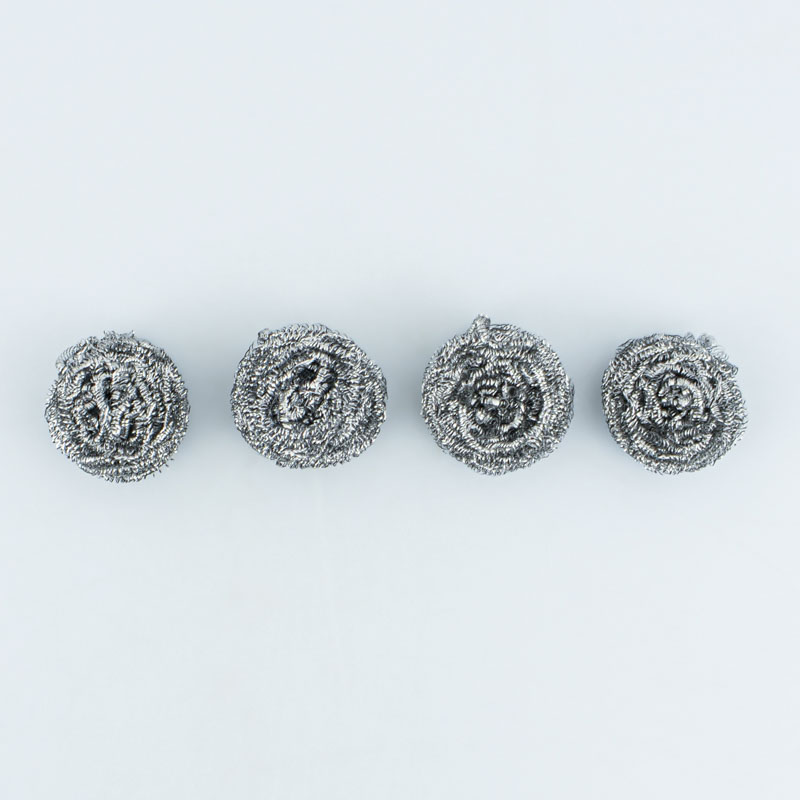 Lot de 4 éponges spirales inox