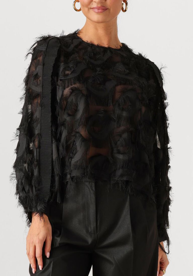 zwarte co'couture blouses syracc structure blouse
