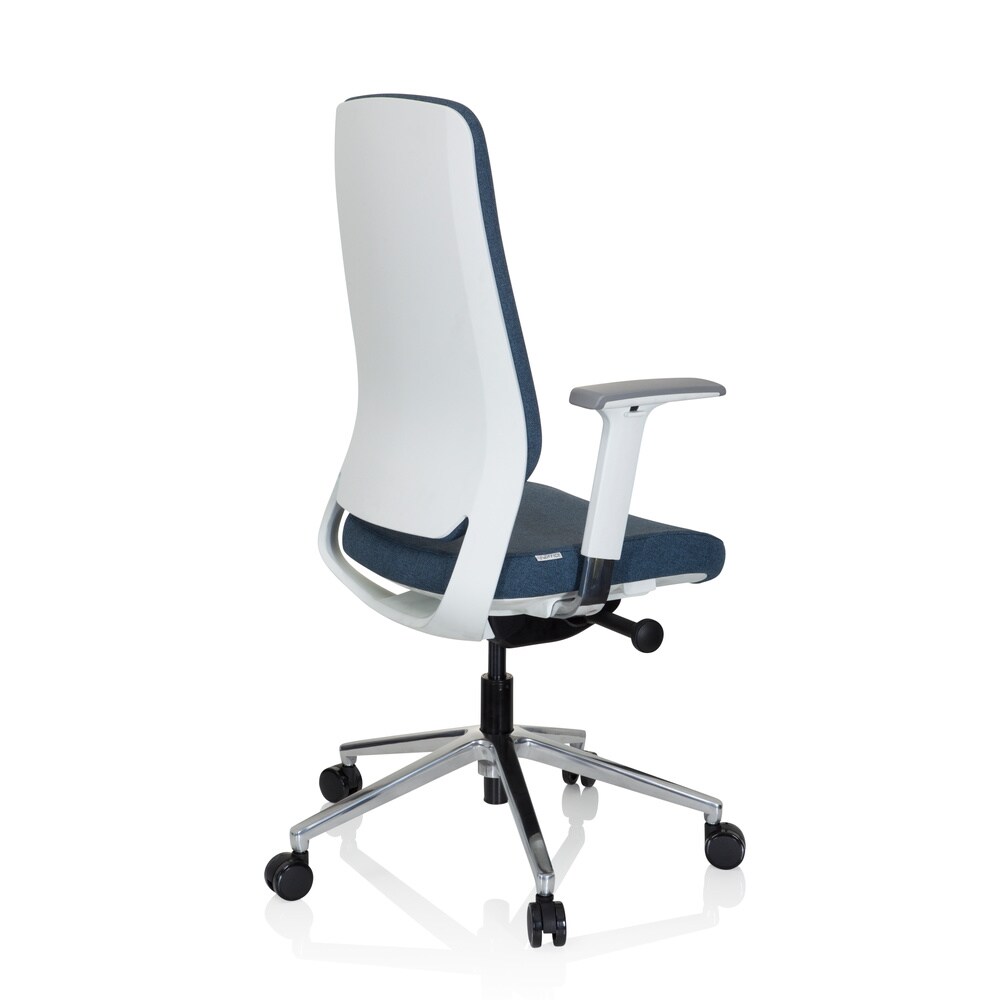 Profi Bürostuhl CHIARO T4 WHITE Stoff mit Armlehnen (höhenverstellbar) hjh OFFICE