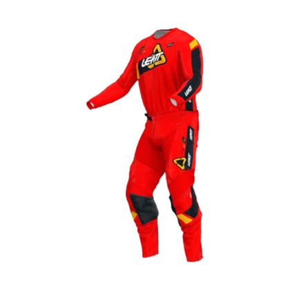 Tenue cross Leatt 3.5 RIDE KIT MAILLOT+PANTALON 2024 - Rouge