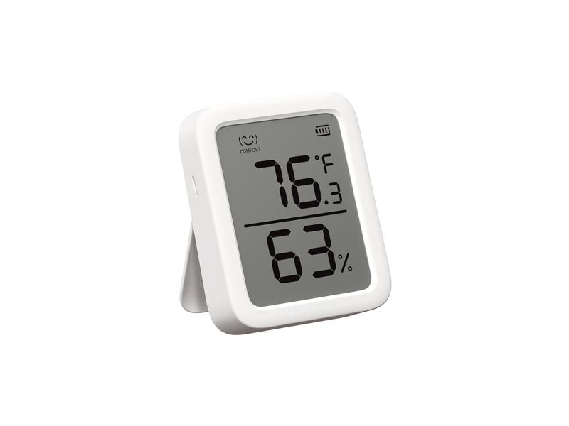 SwitchBot Smartes Innen-Thermometer, Weiss, Bluetooth Temperatur- und Feuchtigkeitsmessgerät mit sehr hoher Genauigkeit