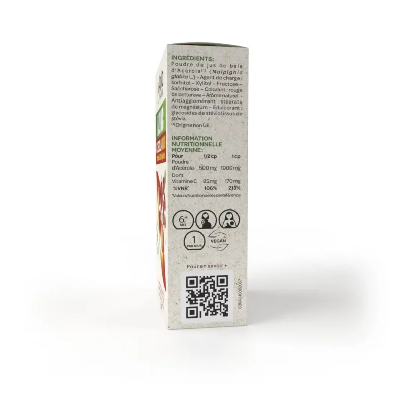 Azinc Naturel Acerola 1000 Arkopharma - 2 x 30 Comprimés à Croquer