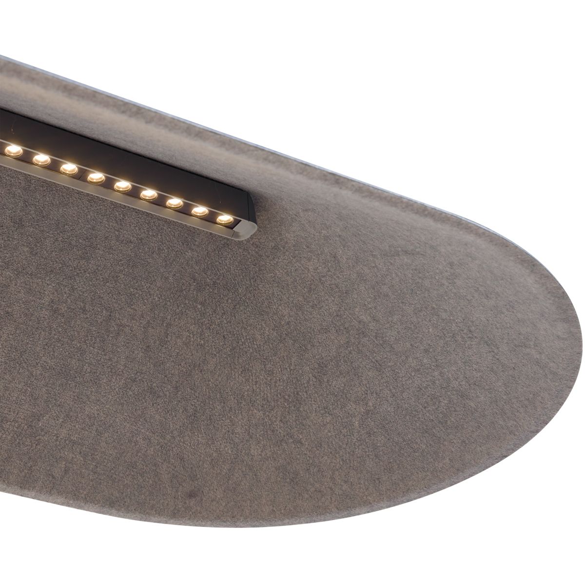 Moderne hanglamp zwart met grijze binnenkant incl. LED 3-staps dimbaar - Dani