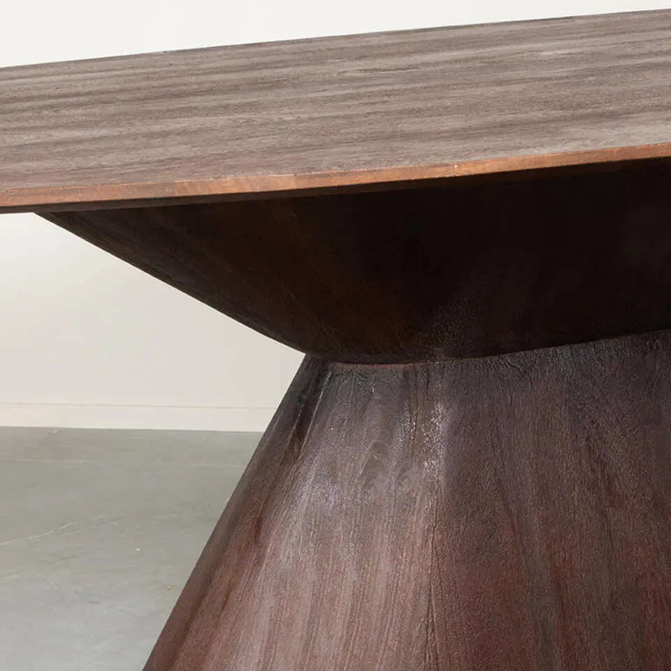 LABEL51 Eetkamertafel Jagger - Espresso - Mangohout
