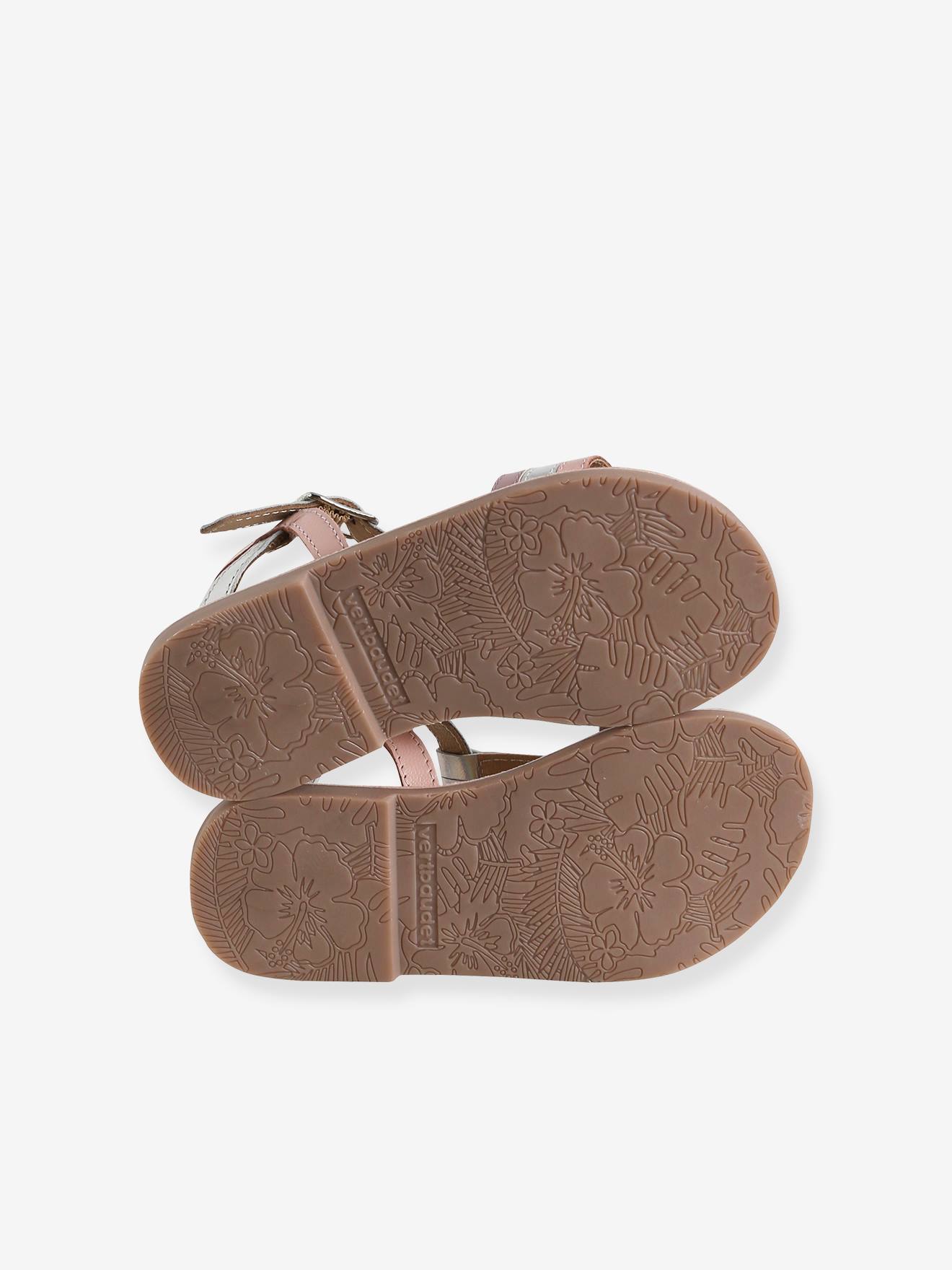 sandálias de couro prateadas para meninas