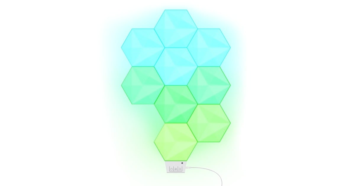 TrustGXT902 VYBZ Zeshoekige RGB-lichtpanelen sfeerverlichting  (9 lichtpanelen)