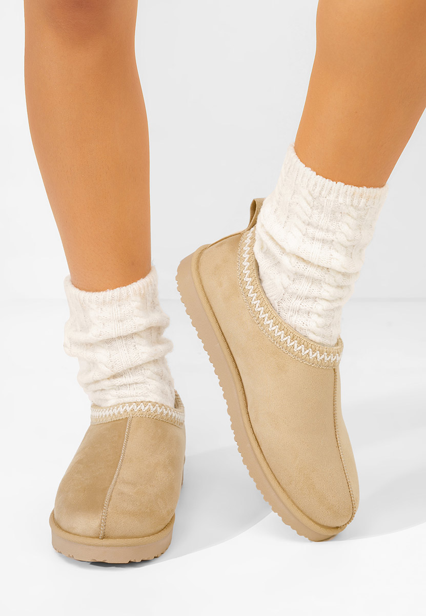 Sabots femme beige Dioria