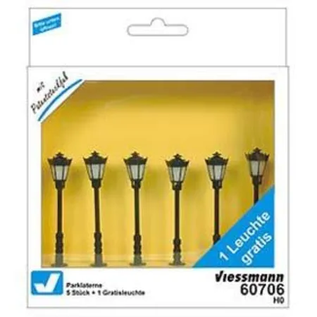 Viessmann Parklaterne 5+1 Höhe: 56 mm