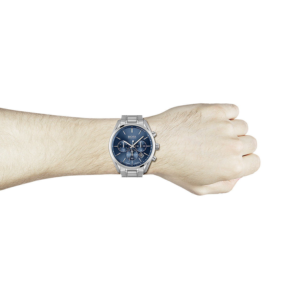 Montre Boss homme chronographe acier