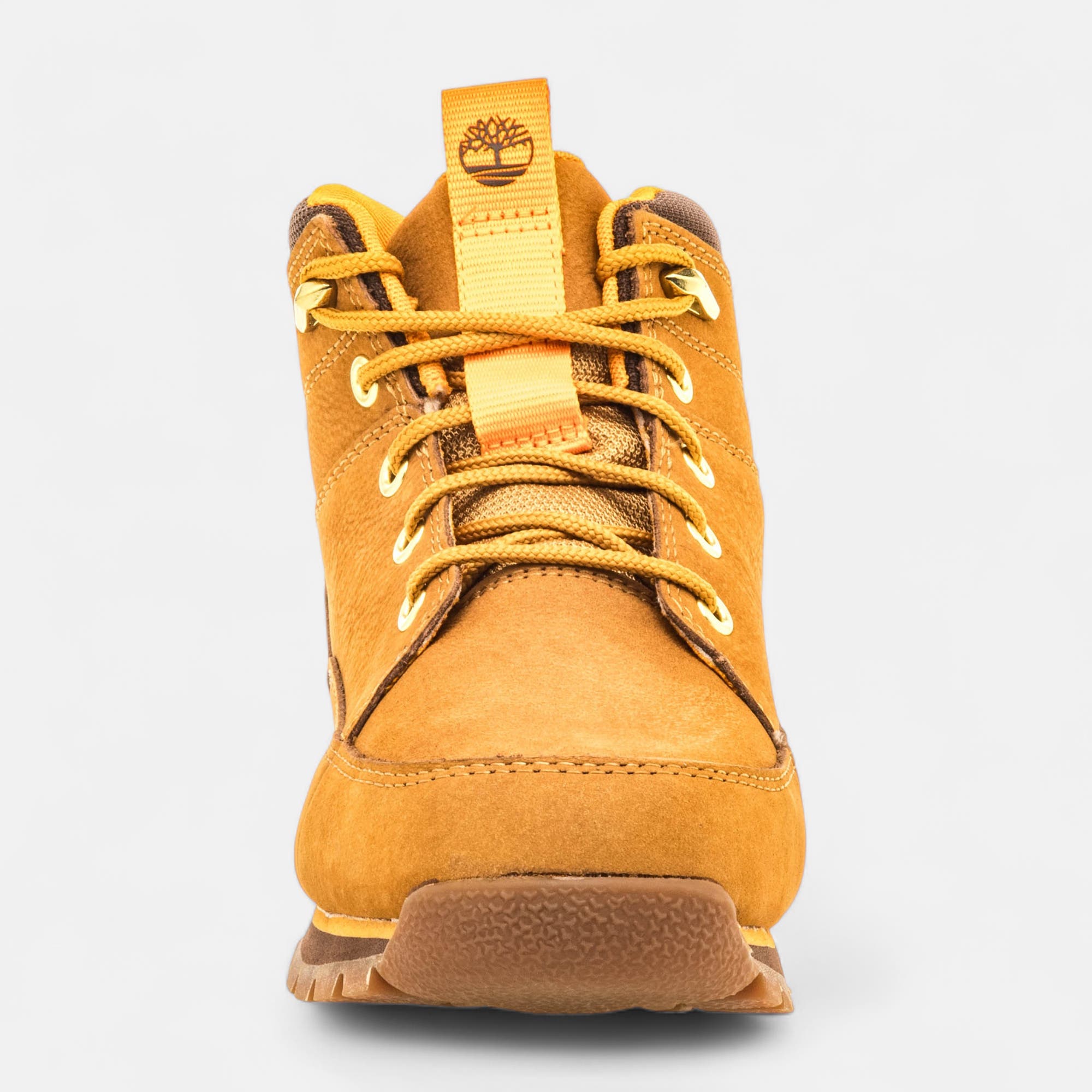 Boots Garçon en cuir jaune