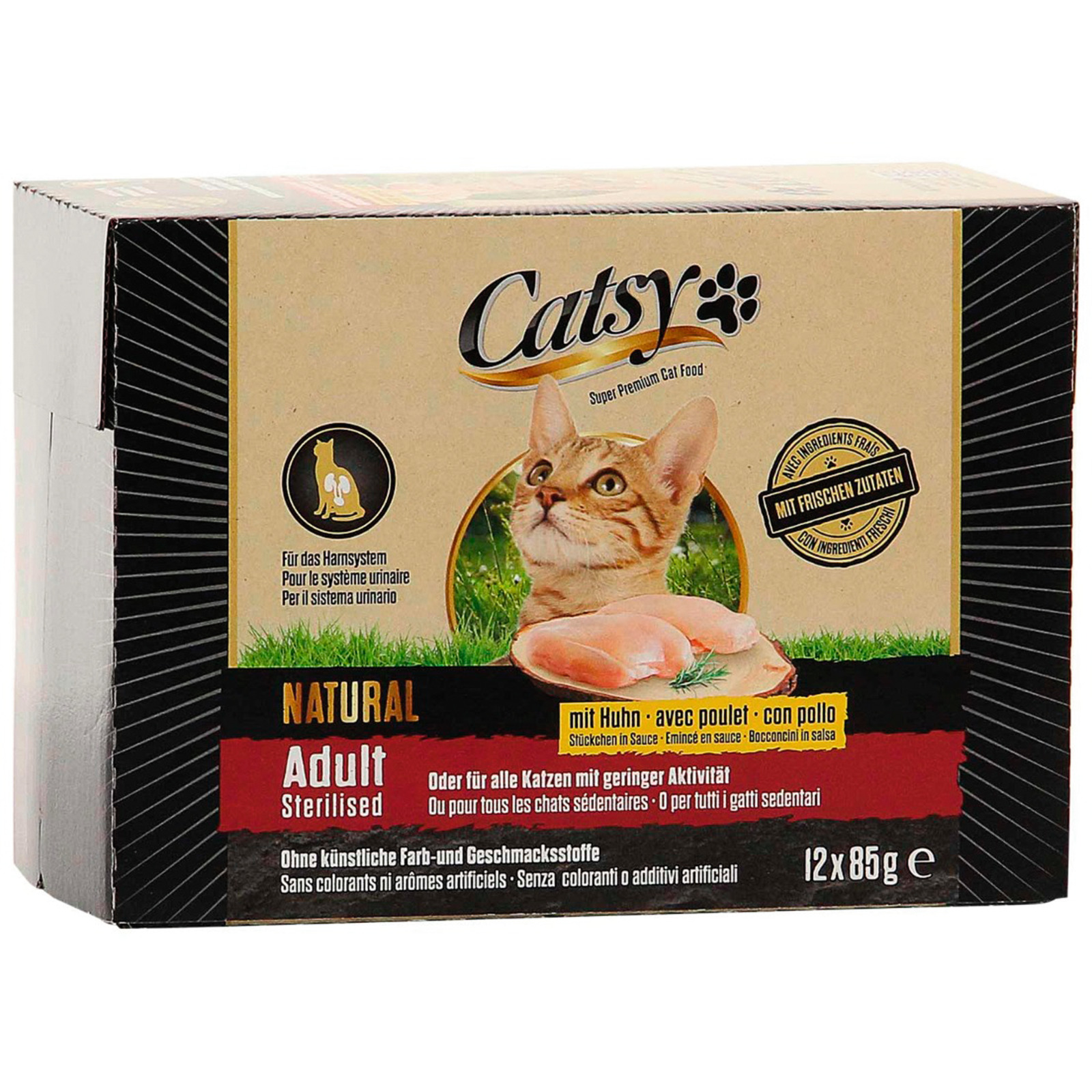 Catsy Ad.&Ste. Cat Po. Chicken 12x85g