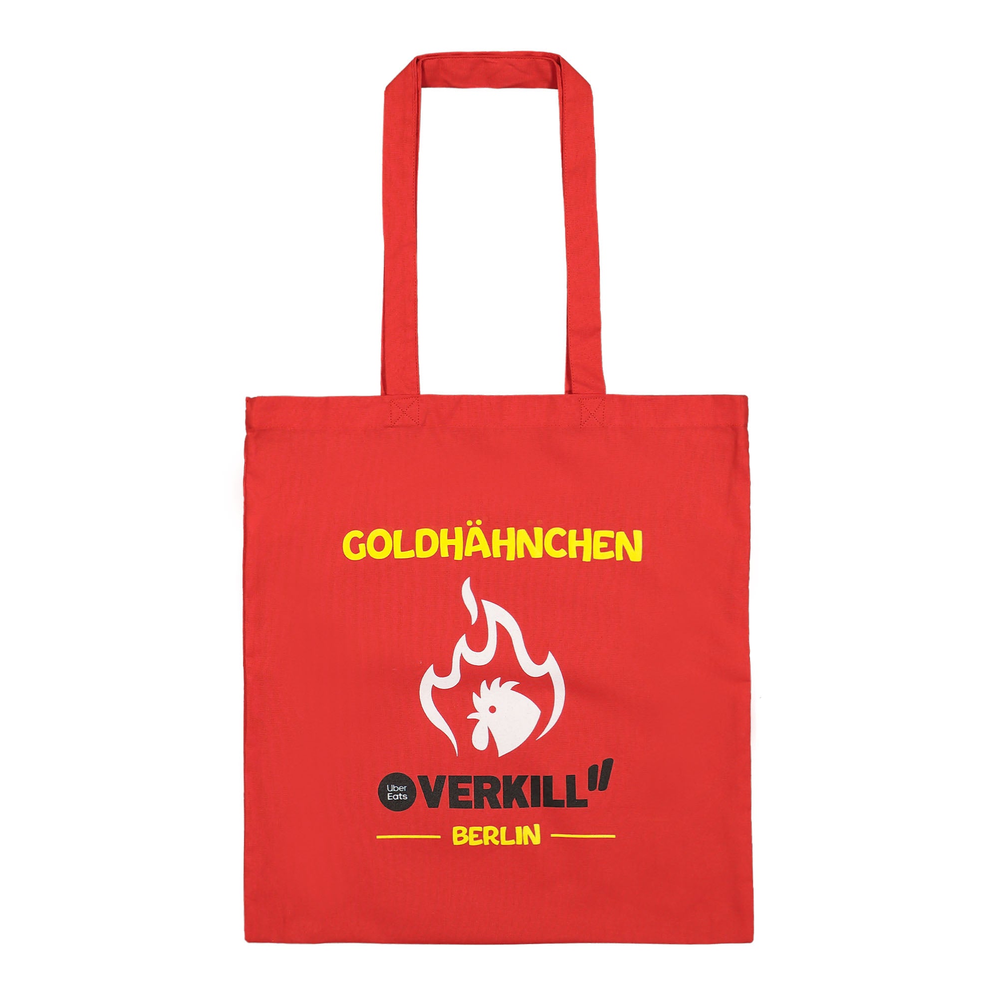 Overkill<br>Uber Eats Goldhähnchen Tote Bag