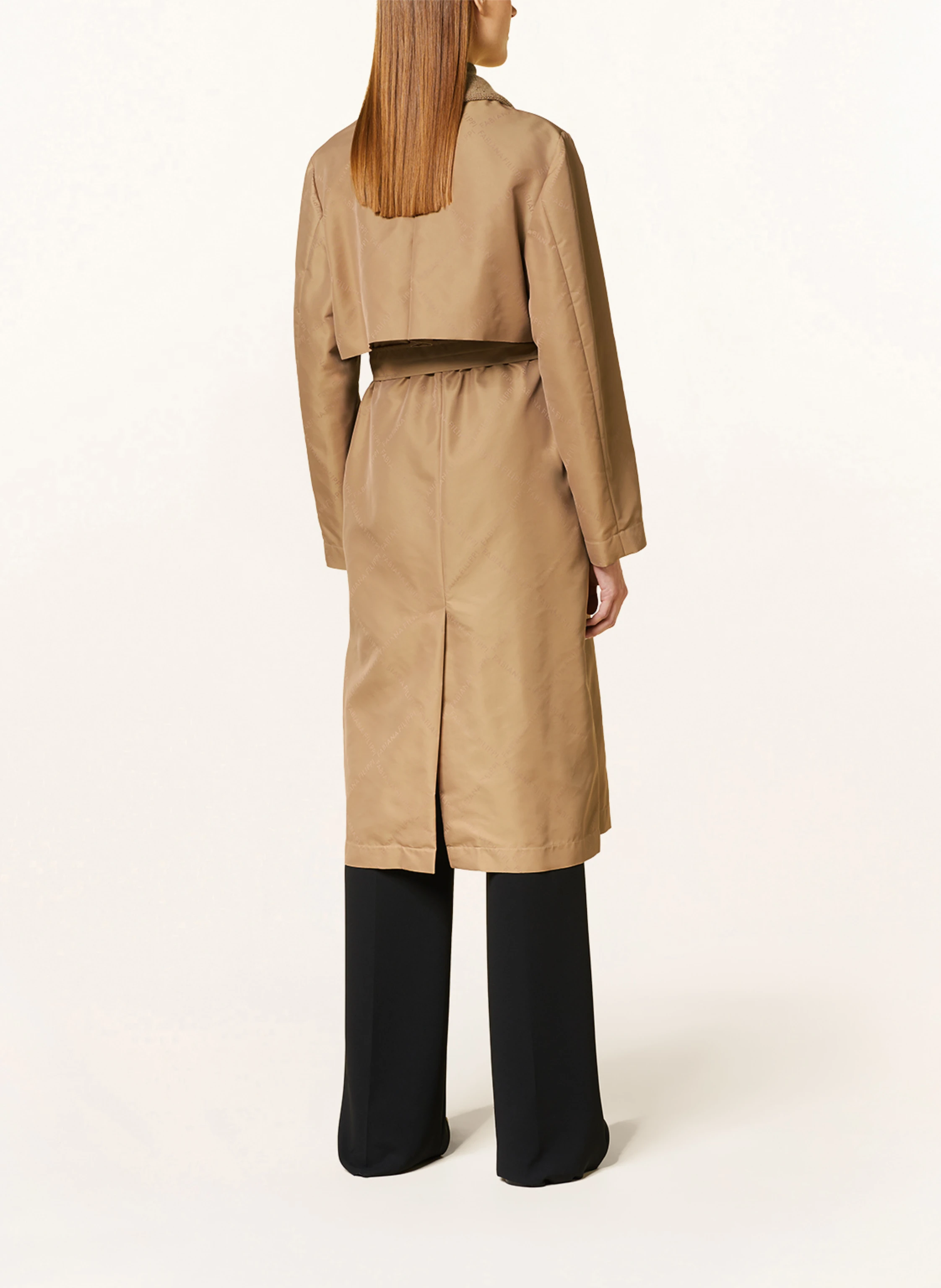 FABIANA FILIPPI Trenchcoat mit Pailletten