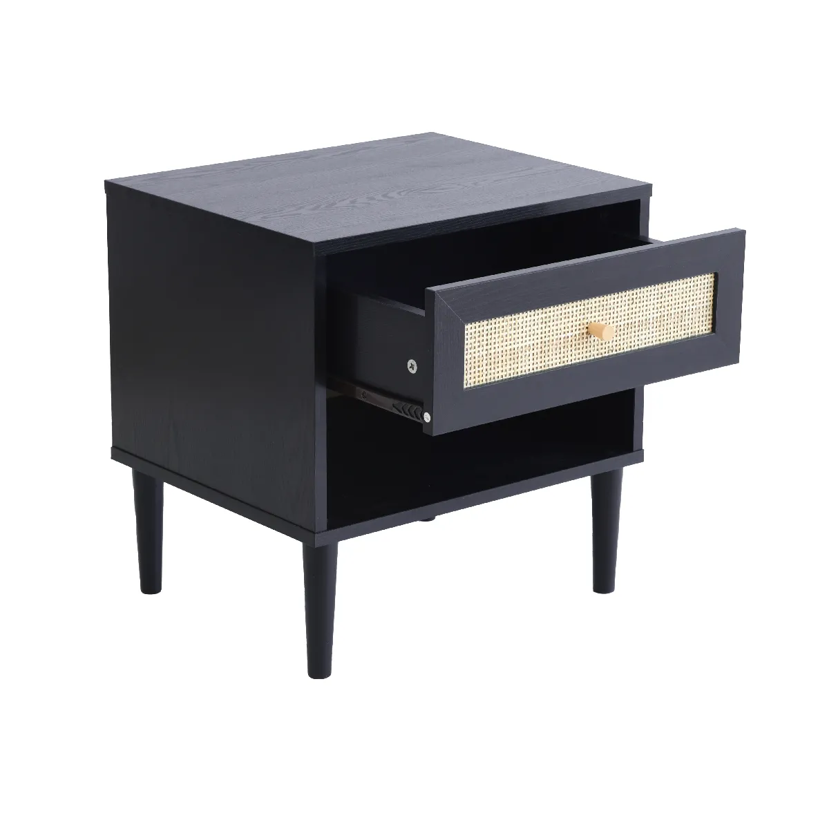 ACAZA Table de chevet rotin