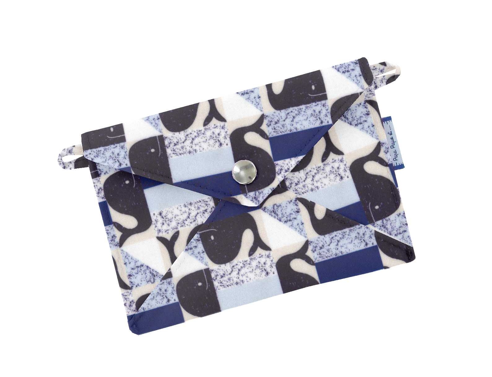 Petite Pochette Enveloppe Baleino Bleu