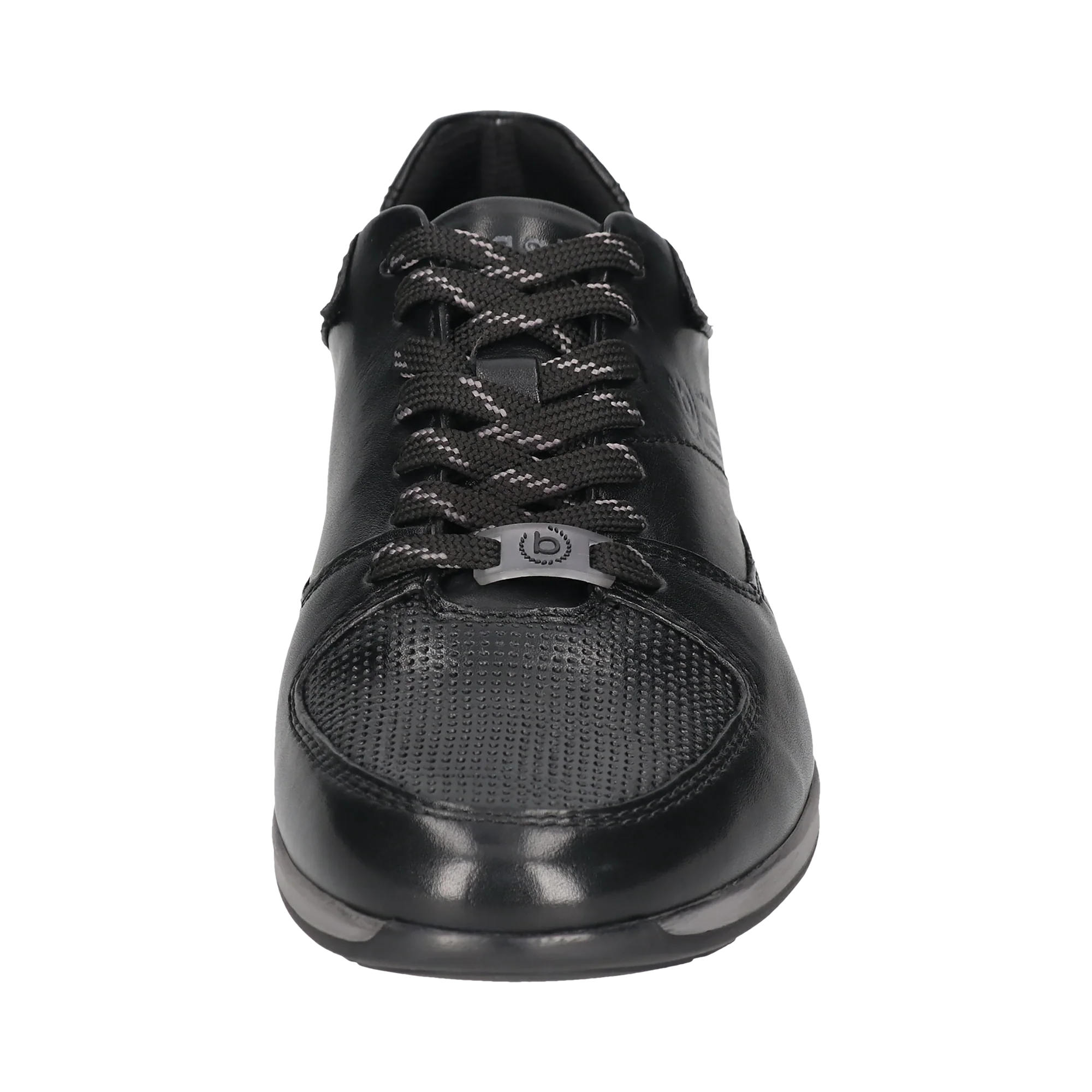 Leder Sneaker schwarz