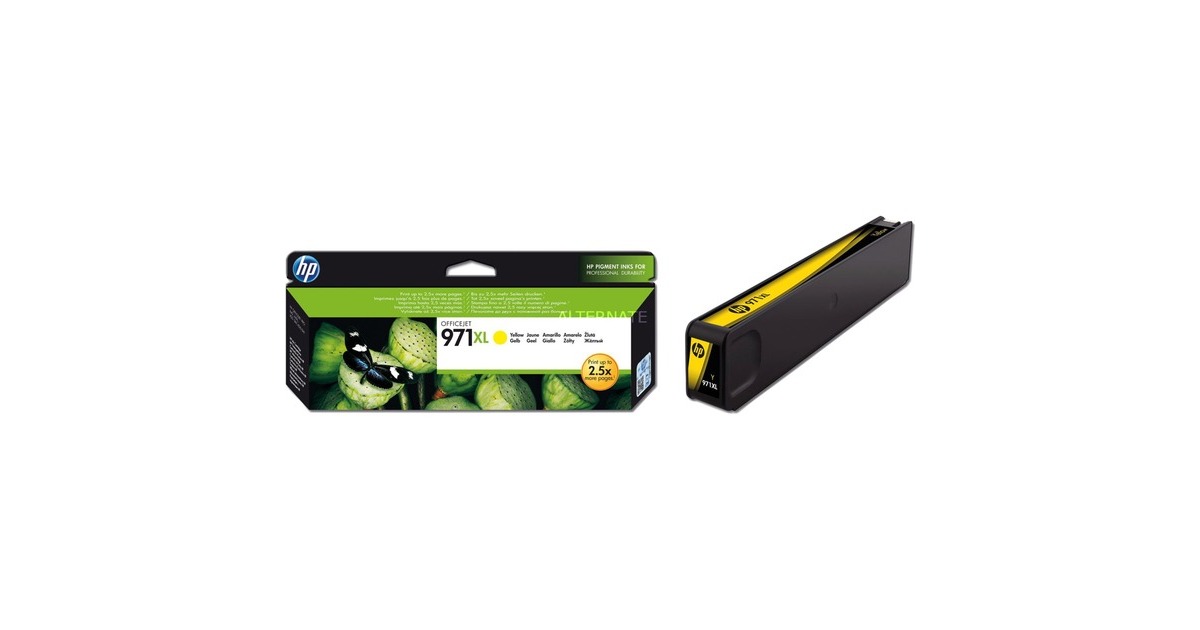 HP971XL OfficeJet Cartridge inkt  (CN628AE, XL, Geel, Retail)