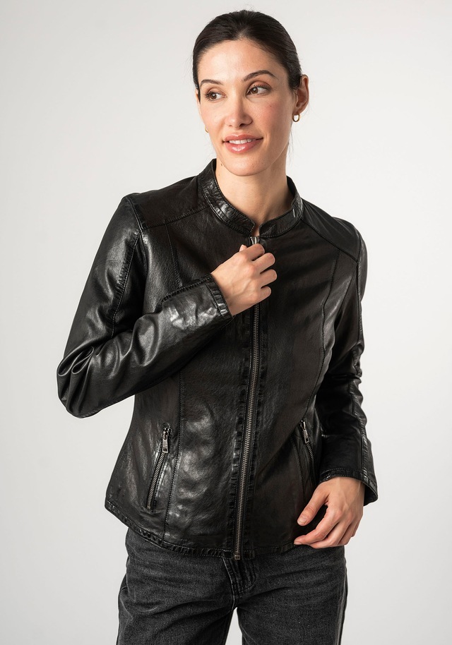Mauritius Lederjacke »MWAndriana« mit Stehkragen