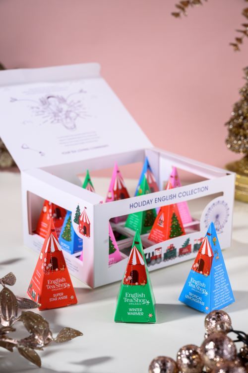 English Tea Shop Holiday White Prizm Pyramid