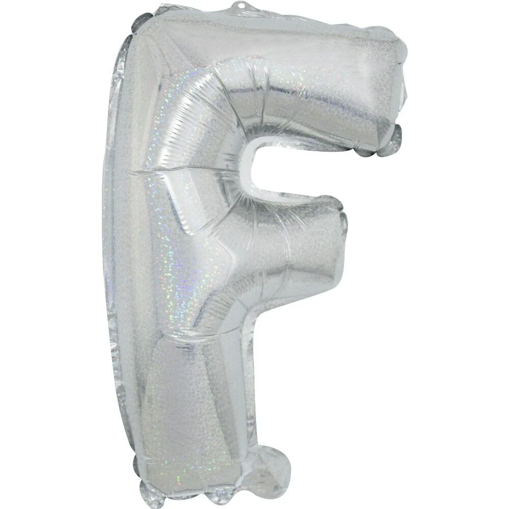 Ballon forme lettre F, aluminium