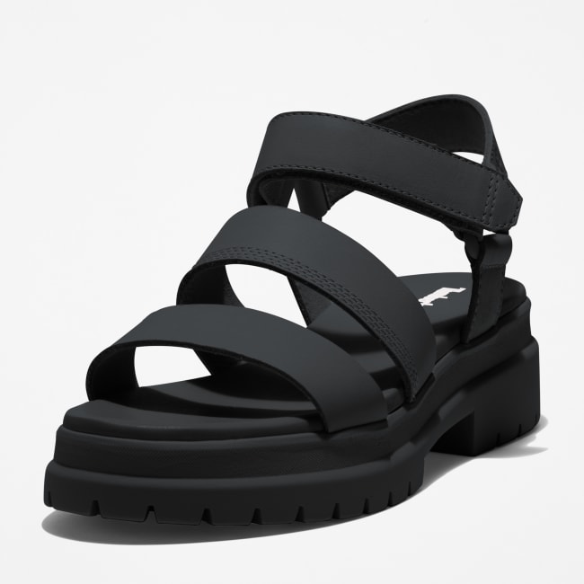 Sandalo a 3 Fasce London Vibe da Donna in colore                nero
