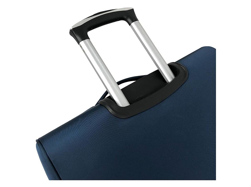 MALA DE CABINE FLEXÍVEL AIRPORT AZUL 8 RODAS 55CM