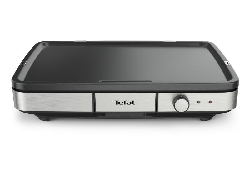 Tefal Tischgrill Maxi Plancha Schwarz/Silber XXL-Elektrotischgrill