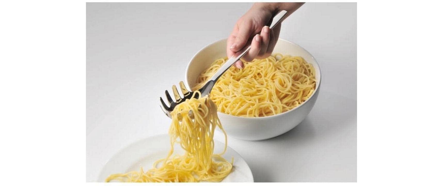 Spaghettilöffel Nuova SilberNudelkelle