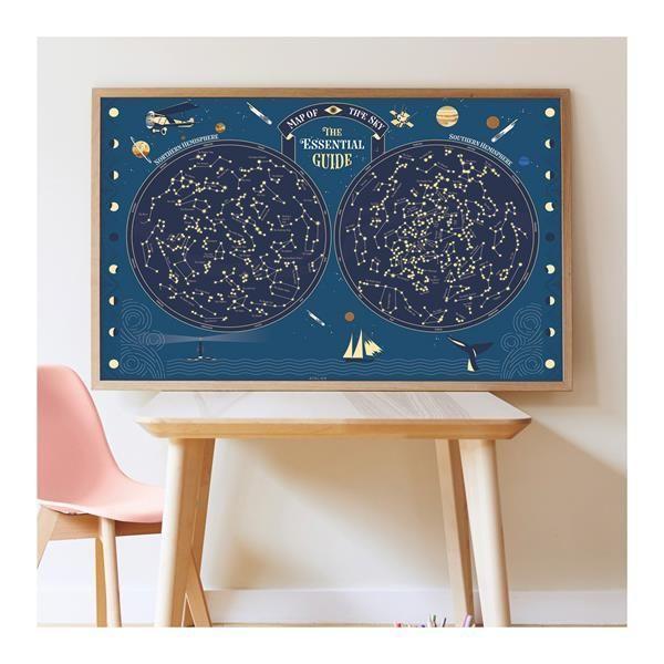 POPPIK Sticker Lernposter Himmelskarte
