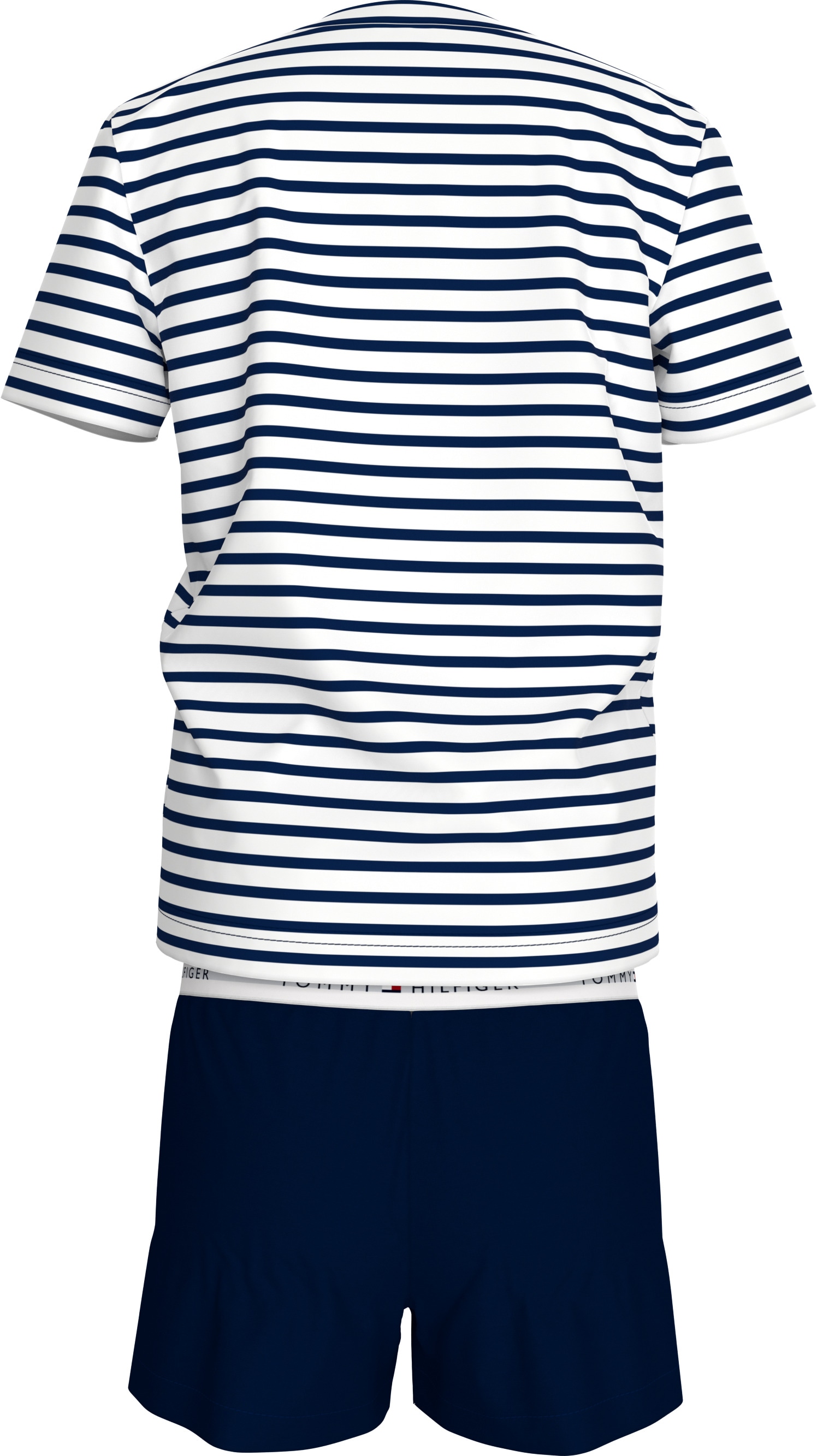 Tommy Hilfiger Underwear Pyjama »S/S JERSEY PJ SET« Set, 2er, 2 Stk. tlg., mit Logostickerei