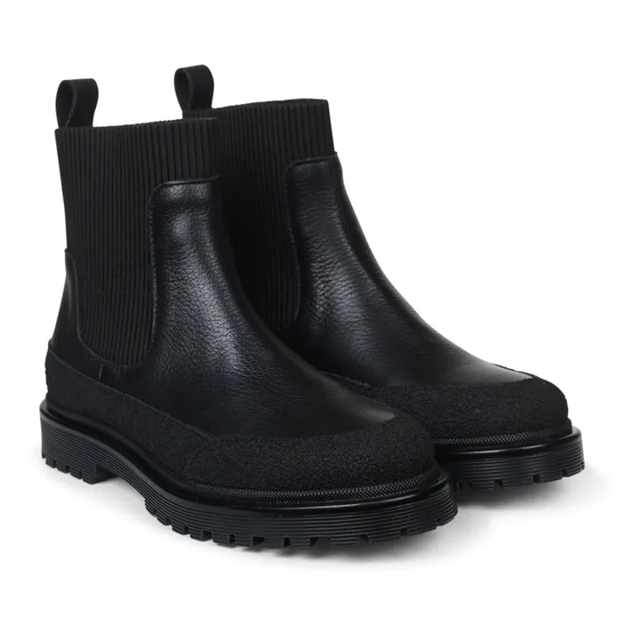 Angulus Chelsea Boots Mix | Noir