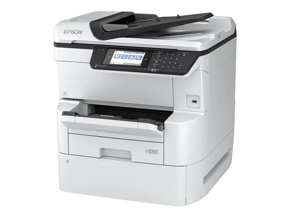 Epson WorkForce Pro WF-C878RDWF - Multifunktionsprinter - farve - blækprinter - A3 (297 x 420 mm) (original) - A3 (medie) - op til 22 spm (kopiering) - op til 24 spm (udskriver) - 335 ark - 33.6 Kbps - Gigabit LAN, Wi-Fi(n), USB 3.0, USB 2.0 vært