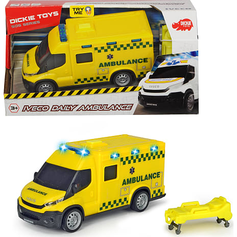 Iveco ambulance med lys og lyd - 18 cm