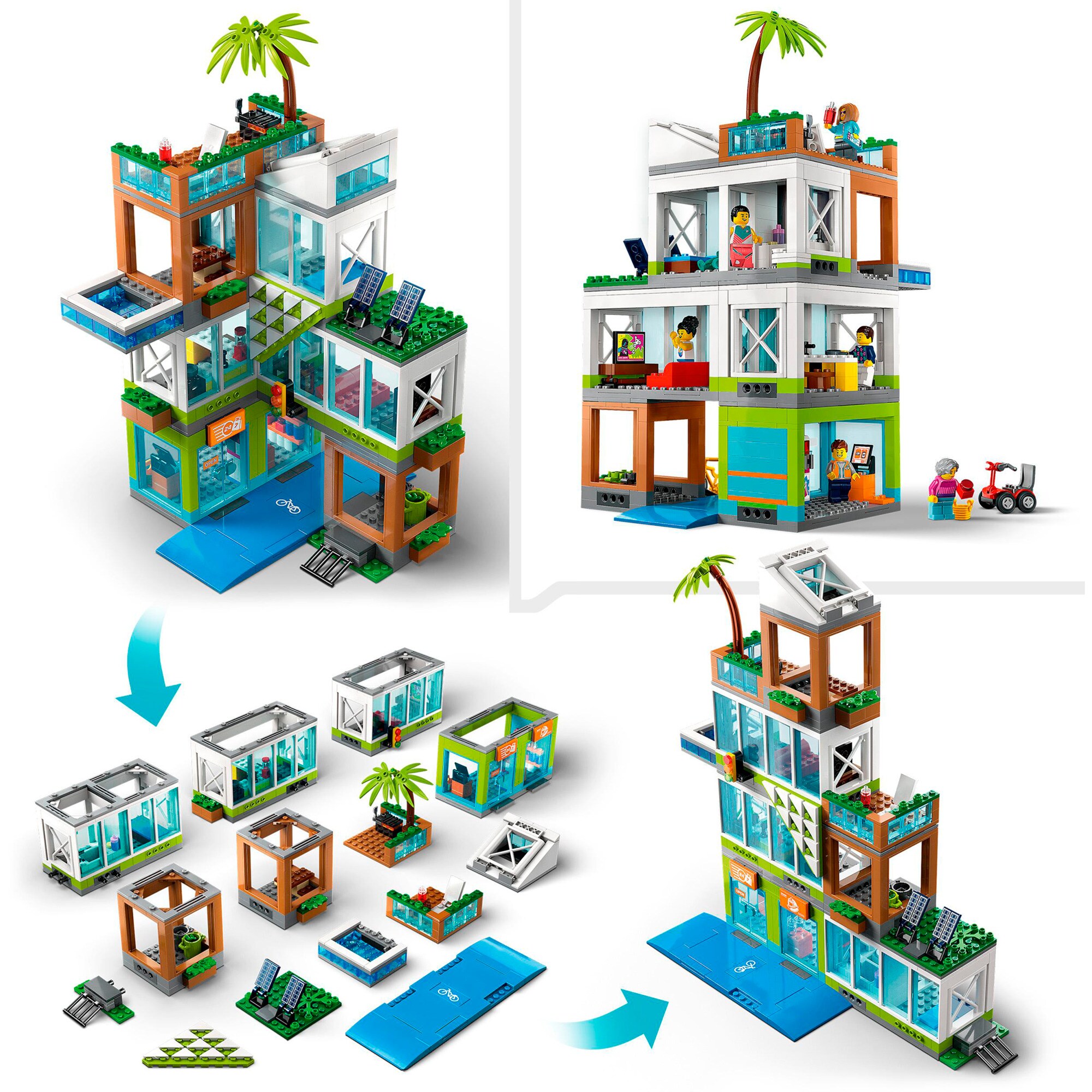 LEGO Konstruktionsspielzeug City Appartementhaus