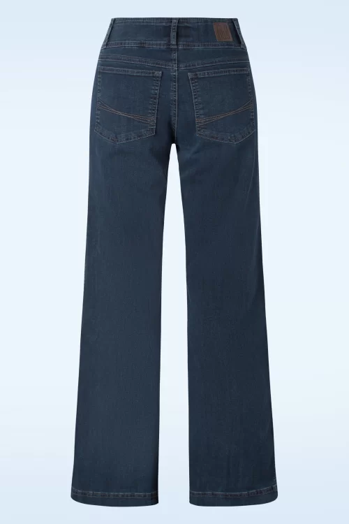 Cloud9 Lotus wijde broek in blauw