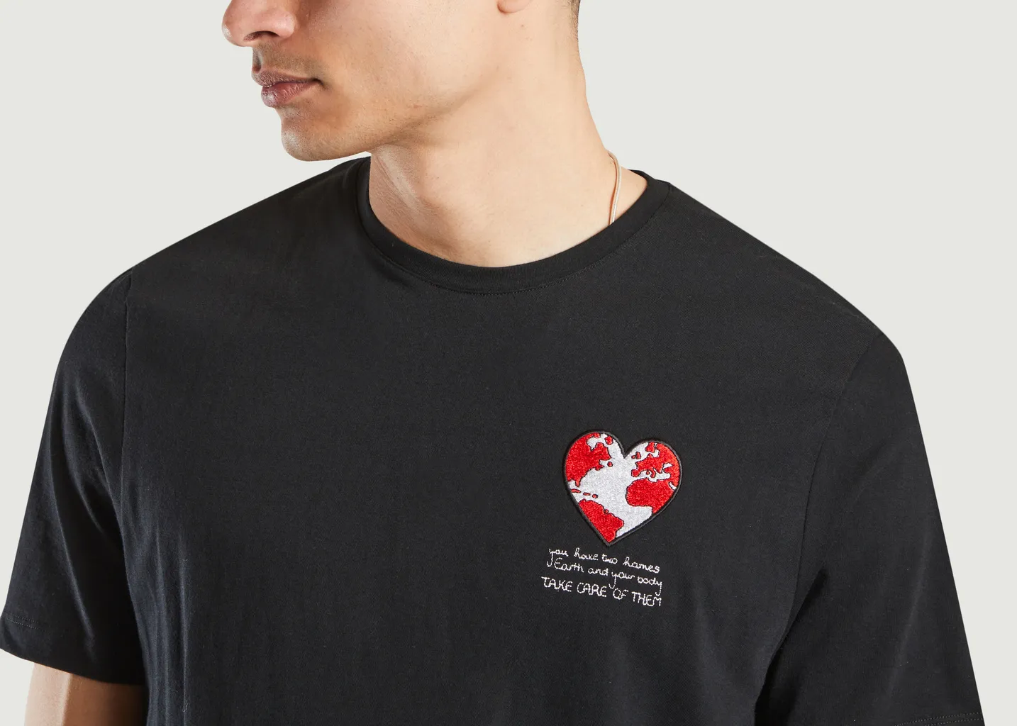 T-shirt One imprimé coeur JagVi Rive Gauche
