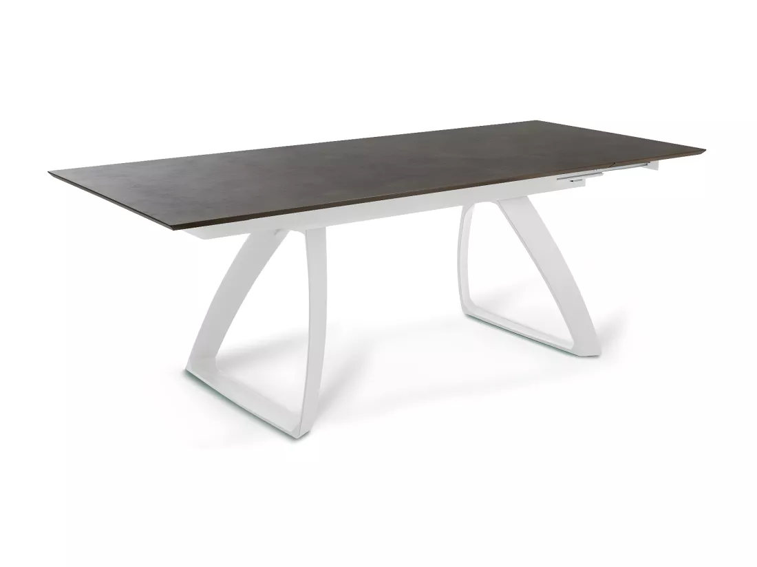 Barret Table Extensible (170/270 x 90 cm) en HPL Blanc