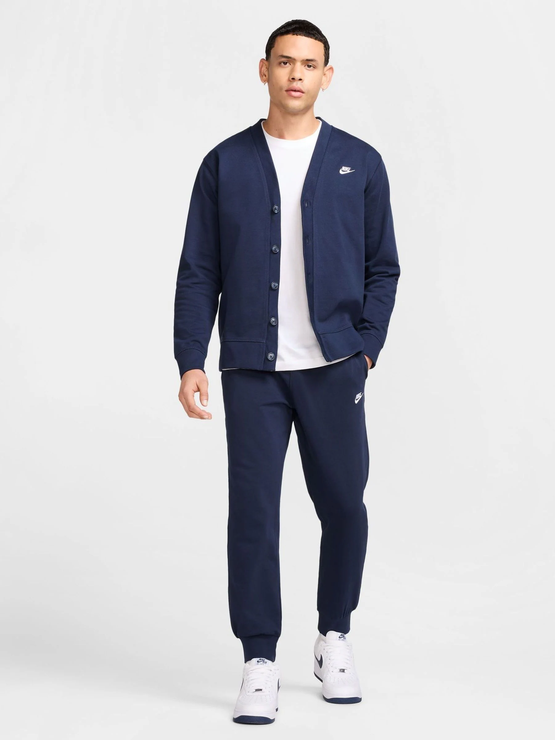 Obsidiaan - Nike Club joggingbroek van gebreide fleece 100% katoen