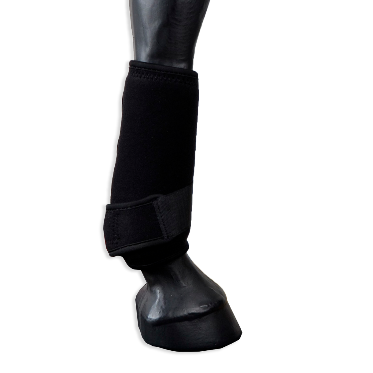 Protetor de neoprene e espuma viscoelástica com gel, conjunto de um par | Preto | Equipamento para cavalos | Los Nietos Saddlery | Tradição artesanal