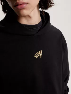 Moletom com capuz e modelagem relaxada com logo exclusivo